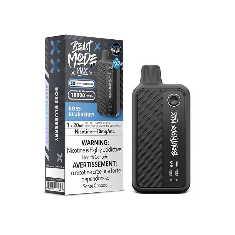 Flavour Beast Beast Mode Max 18K Disposable - Boss Blueberry Iced (ON)