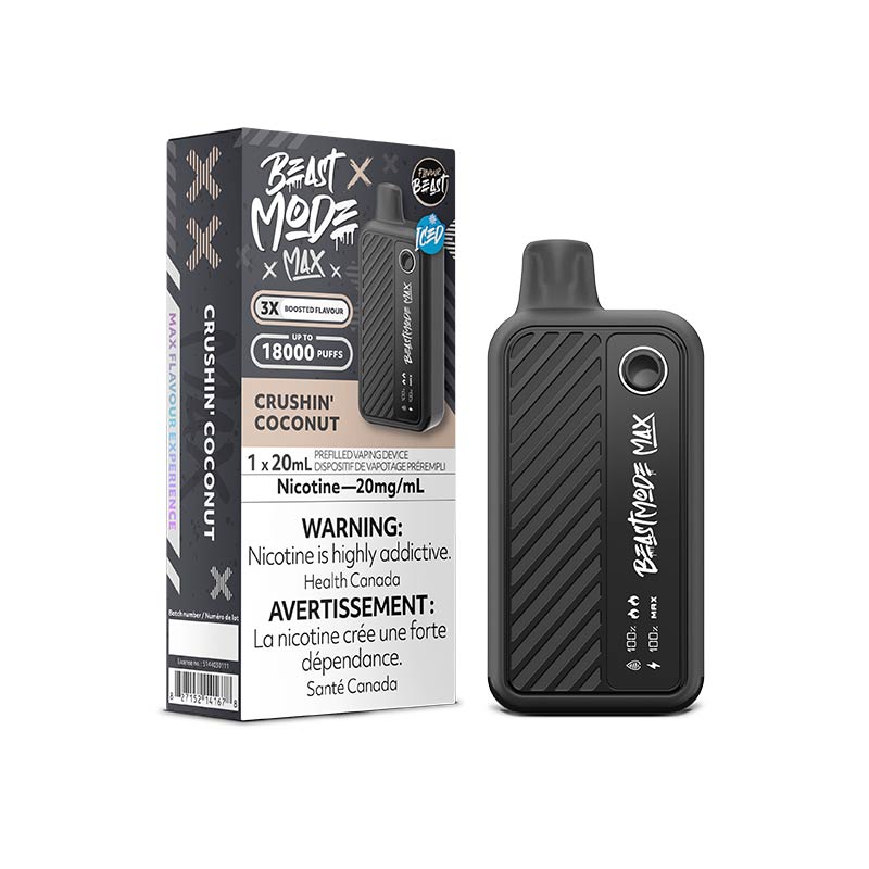 Flavour Beast Beast Mode Max 18K Disposable - Crushin' Coconut Iced (ON) - Bay Vape