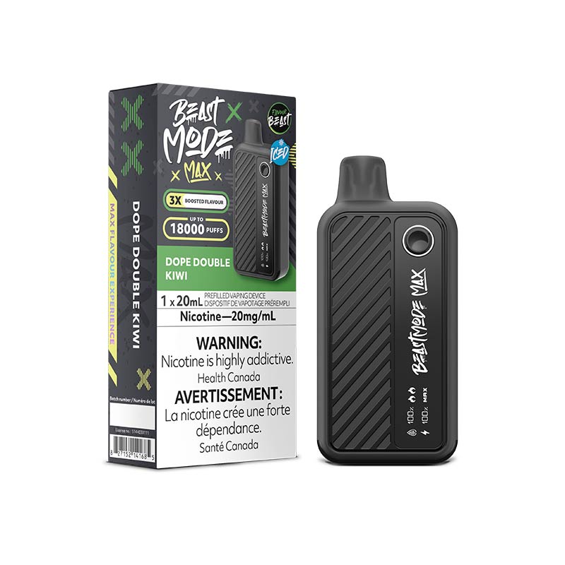 Flavour Beast Beast Mode Max 18K Disposable - Dope Double Kiwi Iced (ON) - Bay Vape