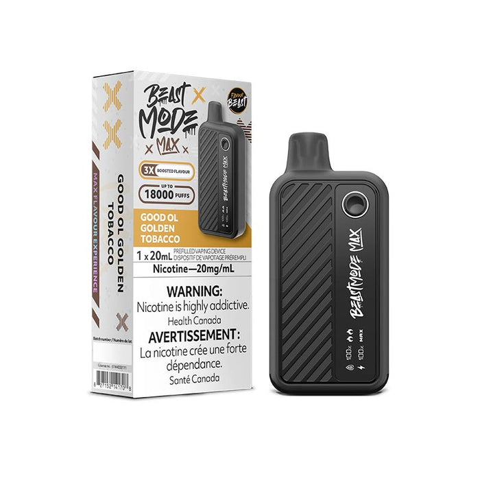 Flavour Beast Beast Mode Max 18K Disposable - Good Ol Golden Tobacco