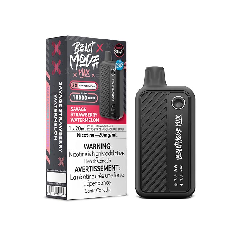 Flavour Beast Beast Mode Max 18K Disposable - Savage Strawberry Watermelon Iced (ON)