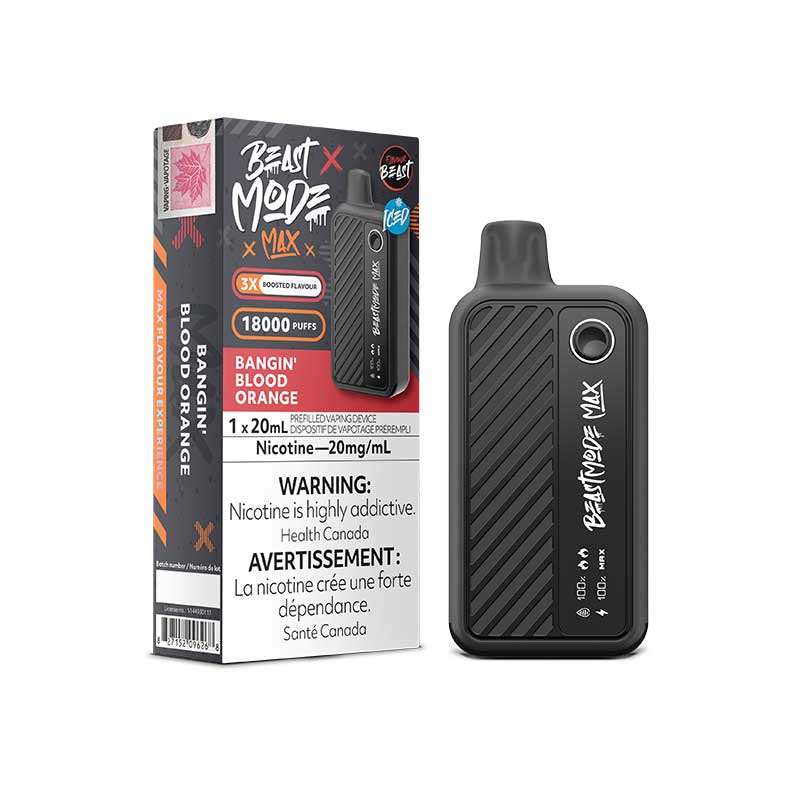 Flavour Beast Beast Mode Max 18K Disposable - Bangin' Blood Orange Iced - Bay Vape Canada