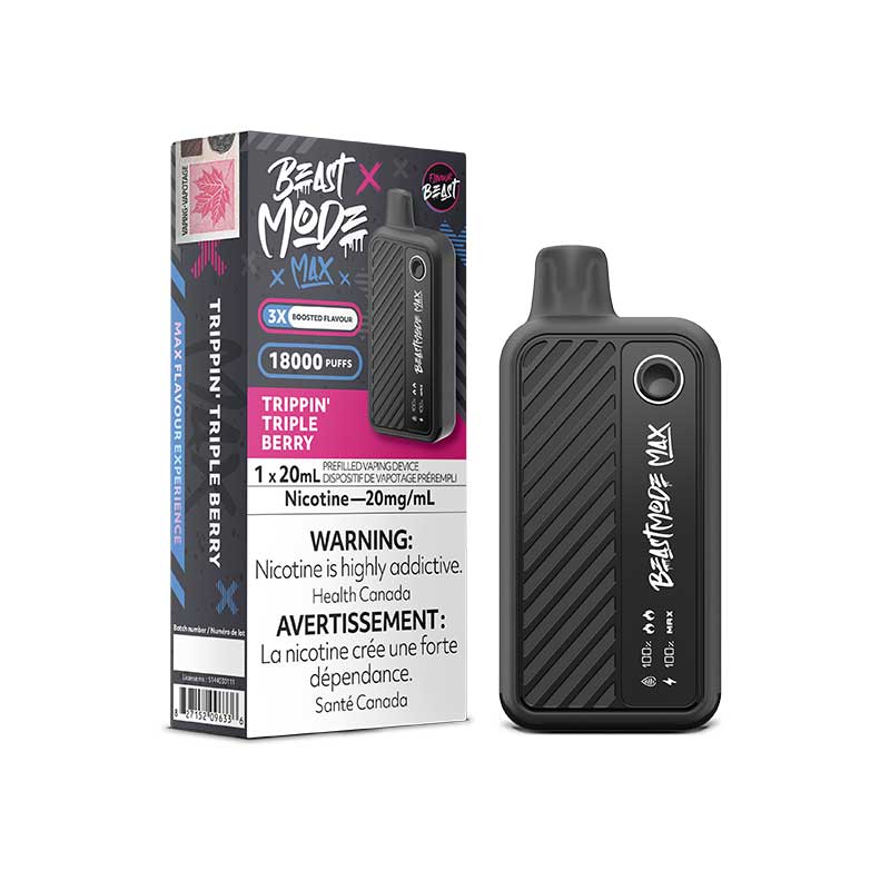 Flavour Beast Beast Mode Max 18K Disposable - Trippin' Triple Berry - Bay Vape Canada