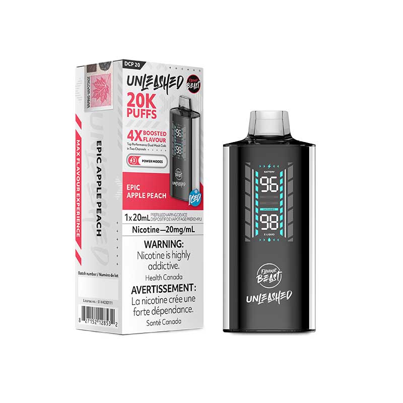 Flavour Beast Unleashed DCP 20K Disposable - Epic Apple Peach - Bay Vape Canada