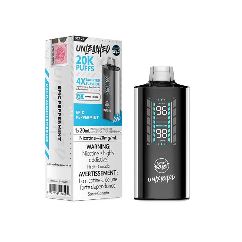 Flavour Beast Unleashed DCP 20K Disposable - Epic Peppermint - Bay Vape Canada