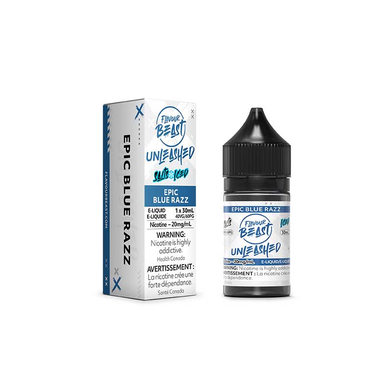 Flavour Beast E-Liquid Unleashed - Epic Blue Razz Iced - Bay Vape Canada