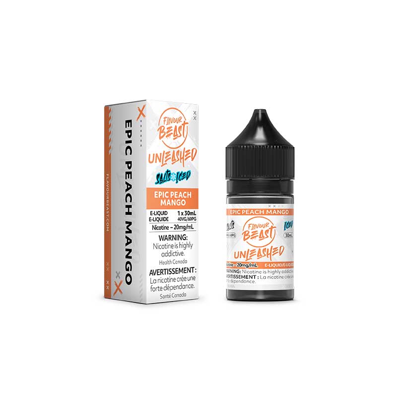 Flavour Beast E-Liquid Unleashed - Epic Peach Mango Iced - Bay Vape Canada