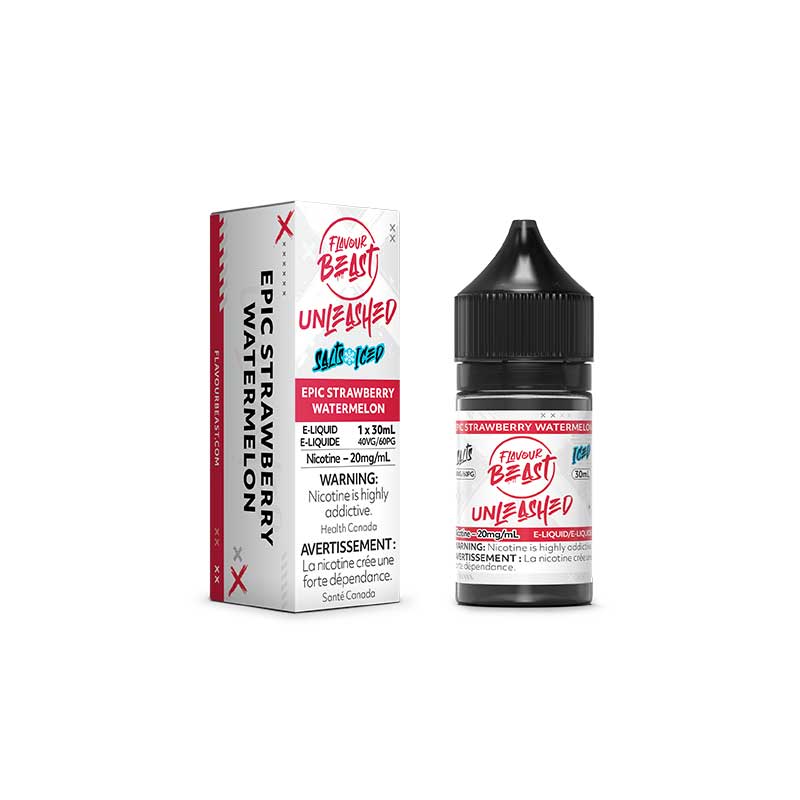 Flavour Beast E-Liquid Unleashed - Epic Strawberry Watermelon Iced - Bay Vape Canada