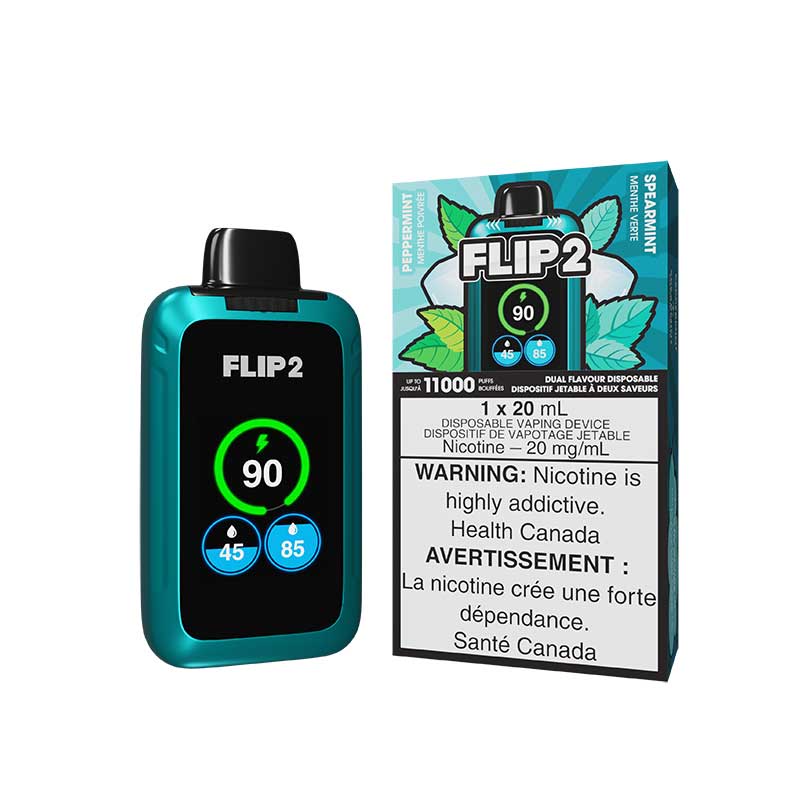 Flip 2 Disposable - Peppermint & Spearmint - Bay Vape Canada