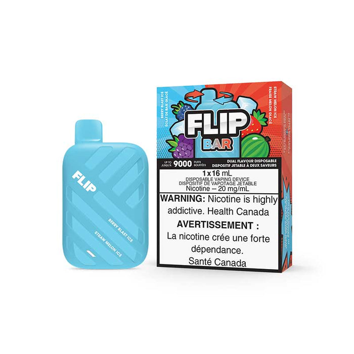 Flip Bar 9000 Disposable - Berry Blast Ice & Straw Melon Ice