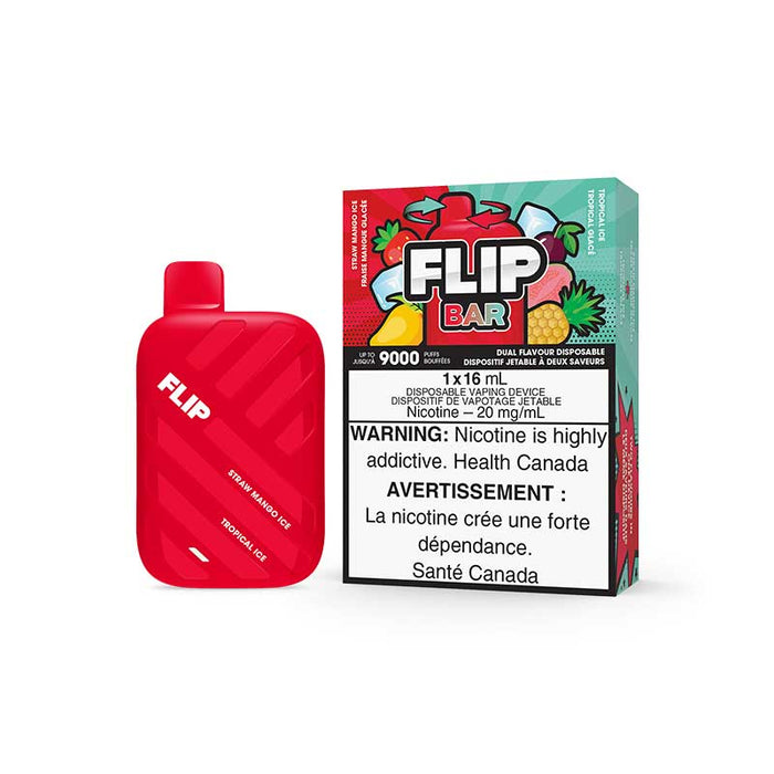 Flip Bar 9000 Jetable - Paille Glace Mangue &amp; Glace Tropicale