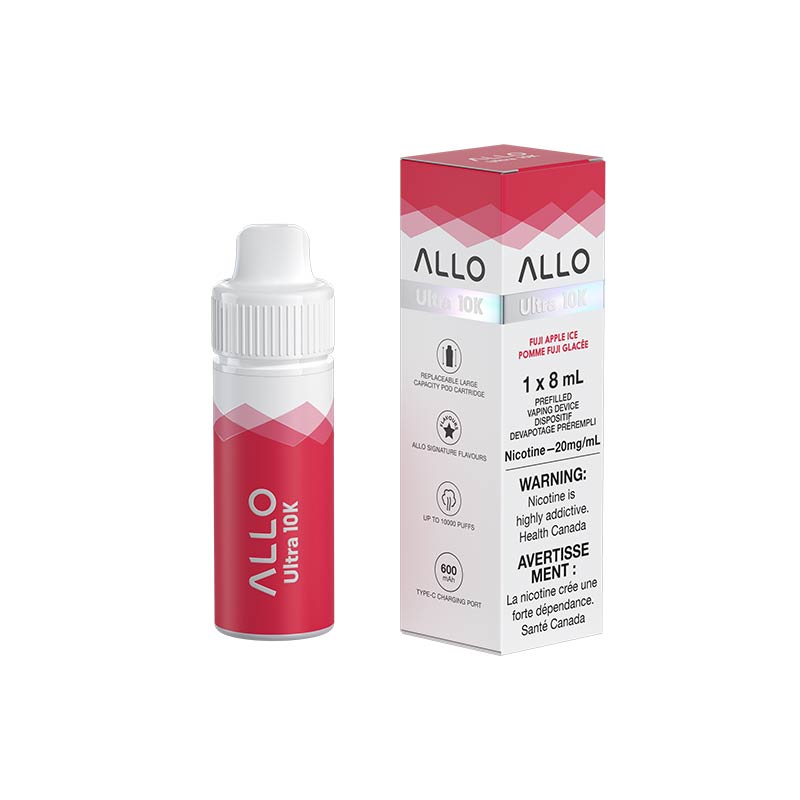 ALLO Ultra 10k Hybrid Disposable - Fuji Apple Ice (ON) - Bay Vape