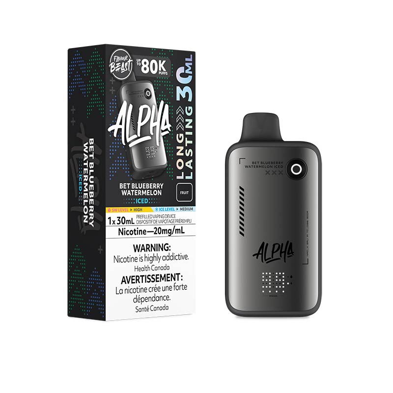 Flavour Beast Alpha Disposable - Bet Blueberry Watermelon Iced (MB) - Bay Vape