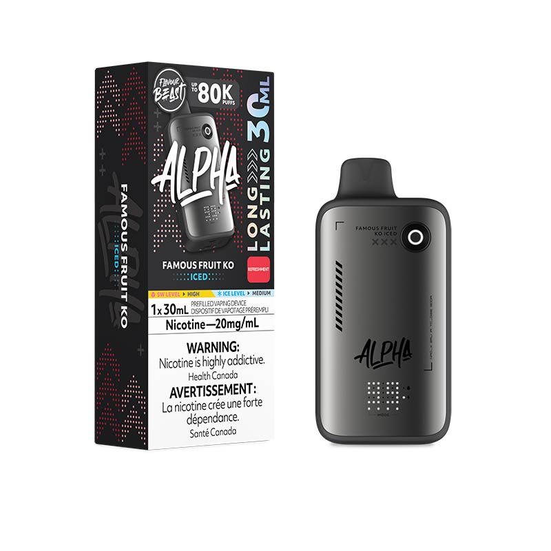 Flavour Beast Alpha Disposable - Famous Fruit KO Iced (MB) - Bay Vape