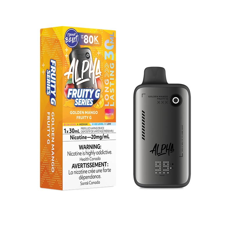 Flavour Beast Alpha Disposable - Golden Mango Fruity G (MB) - Bay Vape