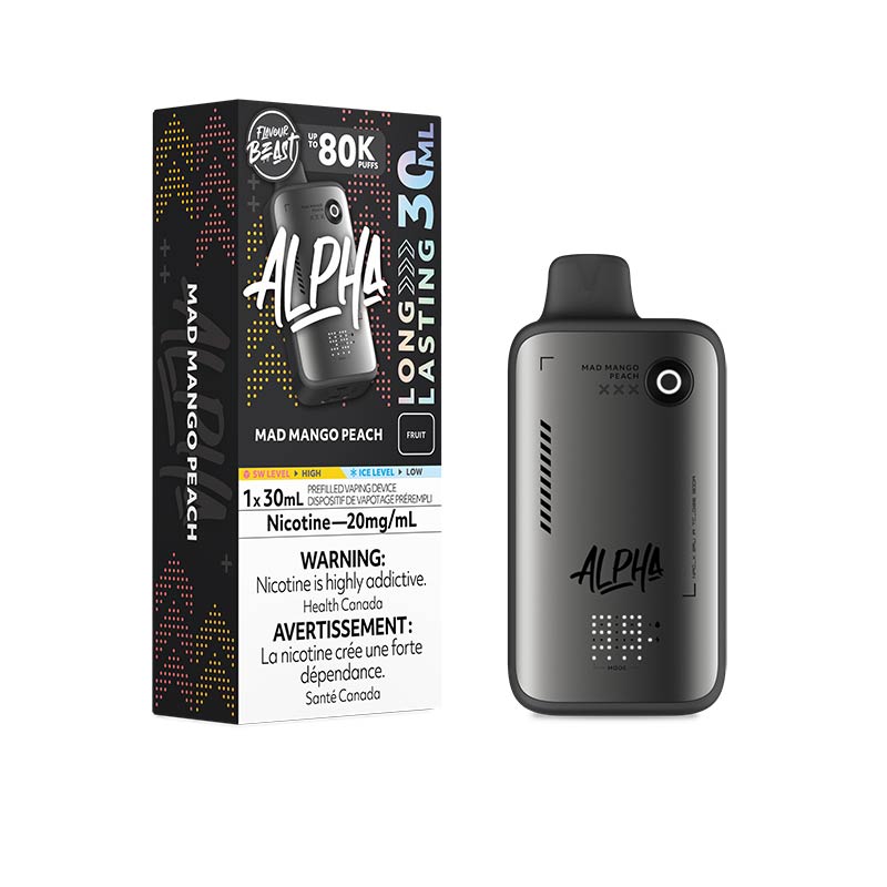 Flavour Beast Alpha Disposable - Mad Mango Peach (MB) - Bay Vape