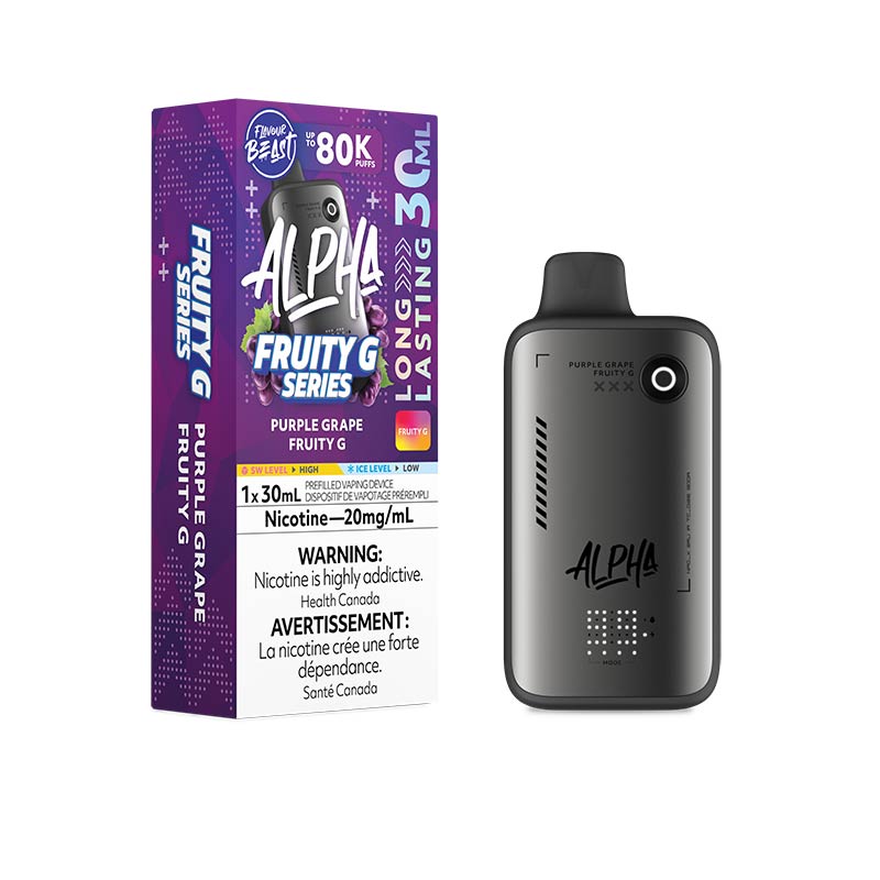 Flavour Beast Alpha Disposable - Purple Grape Fruity G (MB) - Bay Vape