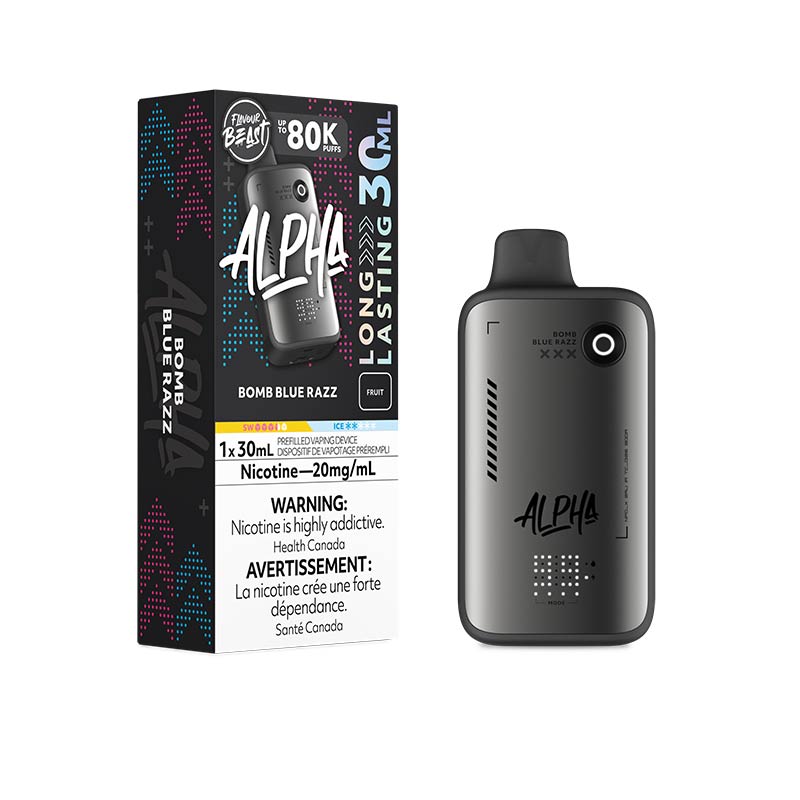 Flavour Beast Alpha Disposable - Bomb Blue Razz (ON) - Bay Vape