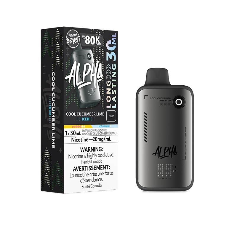 Flavour Beast Alpha Disposable - Cool Cucumber Lime Iced (ON) - Bay Vape