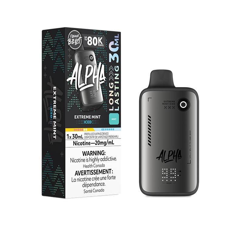 Flavour Beast Alpha Disposable - Extreme Mint Iced (ON) - Bay Vape