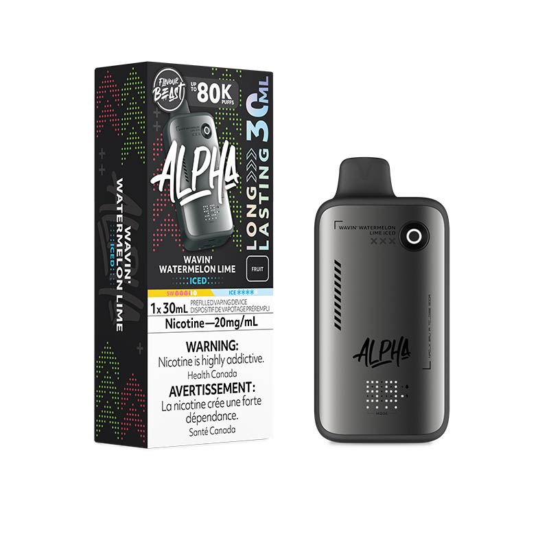 Flavour Beast Alpha Disposable - Wavin' Watermelon Lime Iced (ON) - Bay Vape