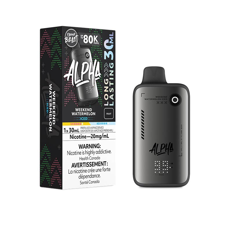 Flavour Beast Alpha Disposable - Weekend Watermelon Iced (ON) - Bay Vape