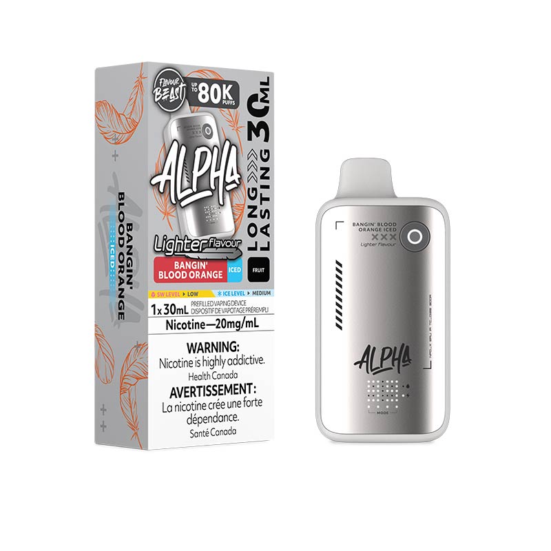 Flavour Beast Alpha Disposable - Lighter Flavour - Bangin' Blood Orange Iced (ON)