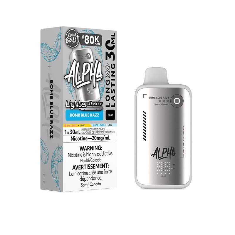 Flavour Beast Alpha Disposable - Lighter Flavour - Bomb Blue Razz (ON)
