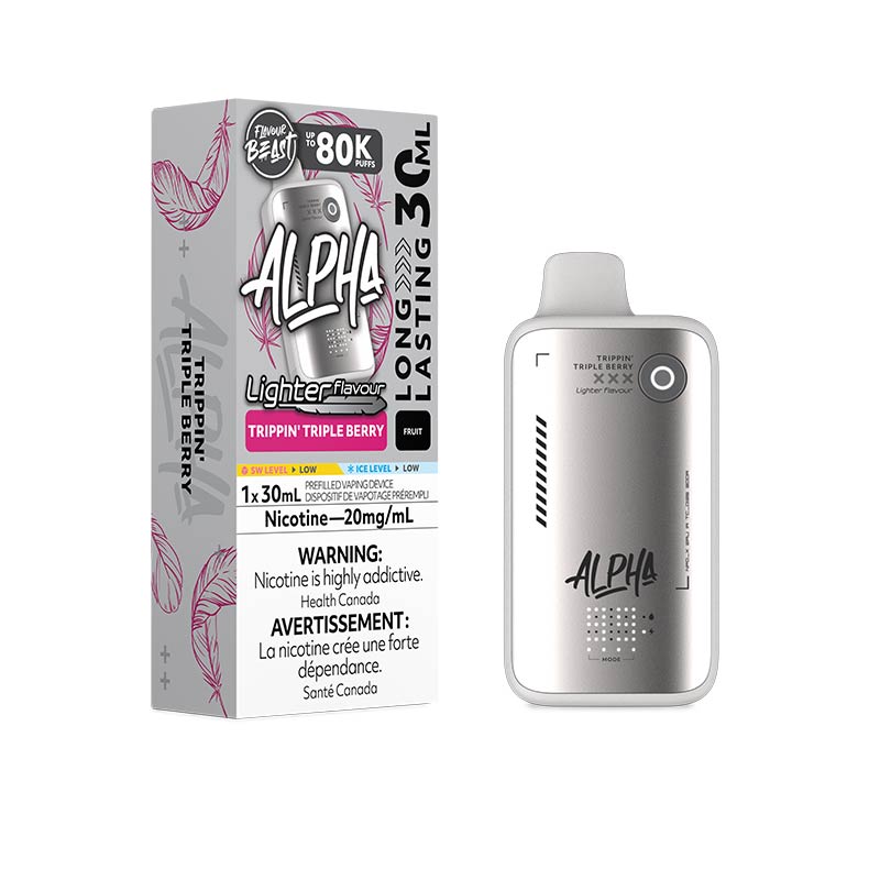 Flavour Beast Alpha Disposable - Lighter Flavour - Trippin' Triple Berry (ON)