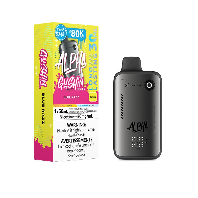 Flavour Beast Alpha Disposable - Gushin Blue Razz (MB) - Bay Vape