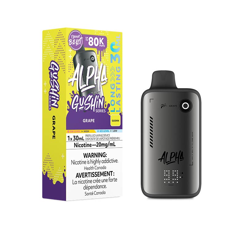 Flavour Beast Alpha Disposable - Gushin Grape (MB) - Bay Vape