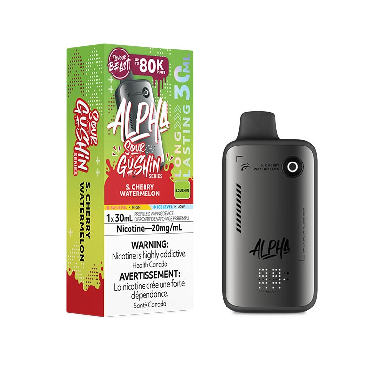 Flavour Beast Alpha Disposable - Gushin S. Cherry Watermelon (MB) - Bay Vape