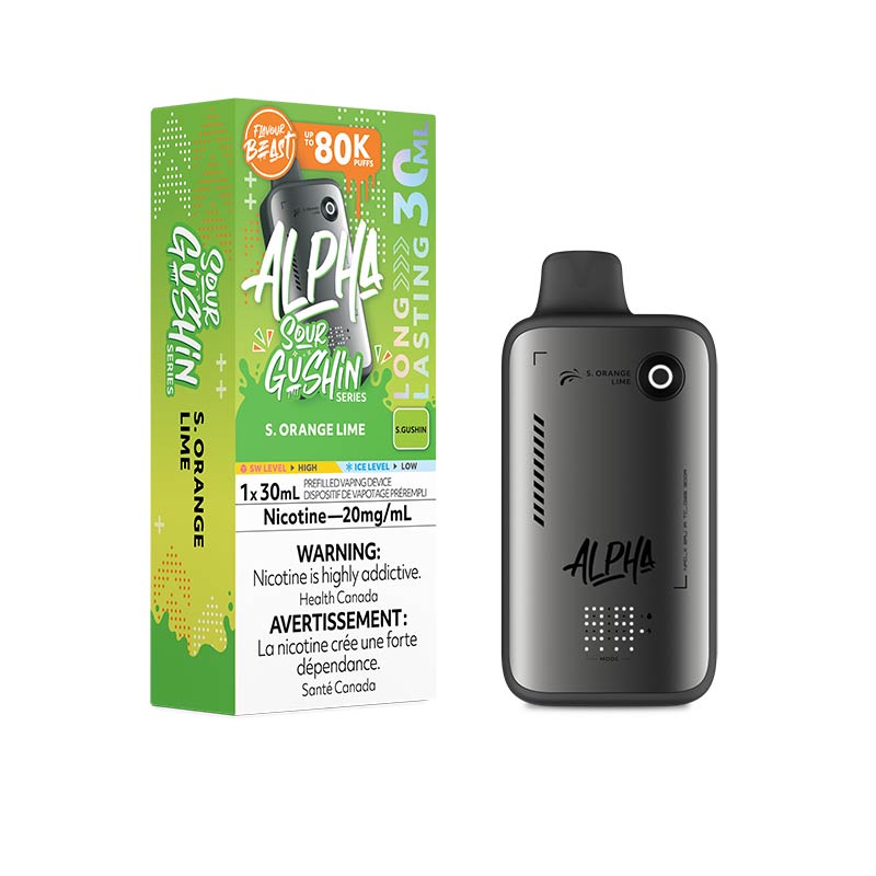 Flavour Beast Alpha Disposable - Gushin S. Orange Lime (MB) - Bay Vape