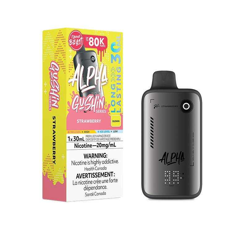 Flavour Beast Alpha Disposable - Gushin Strawberry (MB) - Bay Vape