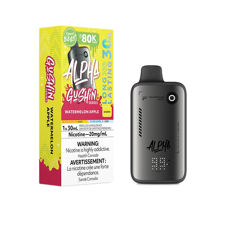 Flavour Beast Alpha Disposable - Gushin Watermelon Apple (MB) - Bay Vape