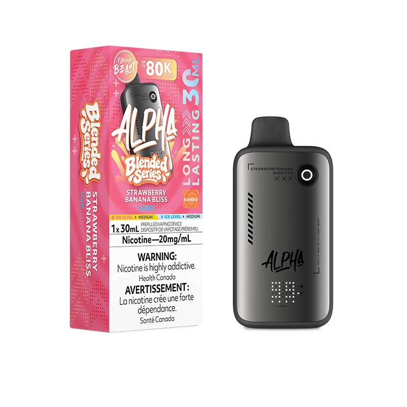 Flavour Beast Alpha Disposable - Strawberry Banana Bliss (MB) - Bay Vape