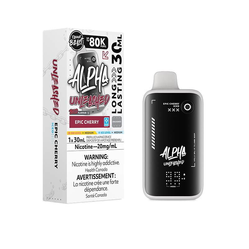 Flavour Beast Alpha Disposable Unleashed - Epic Cherry Iced (MB) - Bay Vape