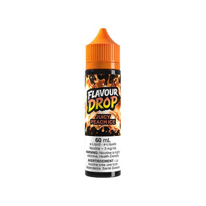 Juicy Peach Ice By Flavour Drop Vape Juice (MB) - Bay Vape