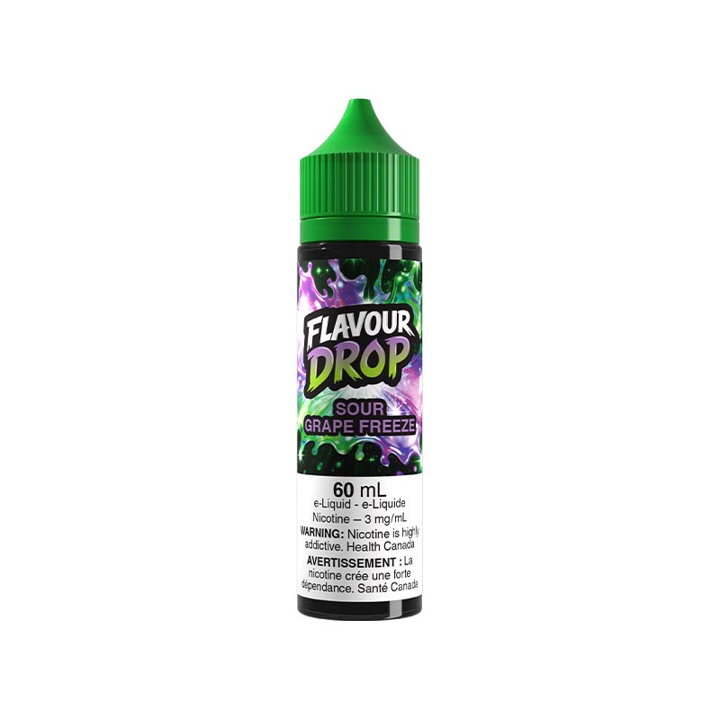 Sour Grape Freeze By Flavour Drop Vape Juice (MB) - Bay Vape