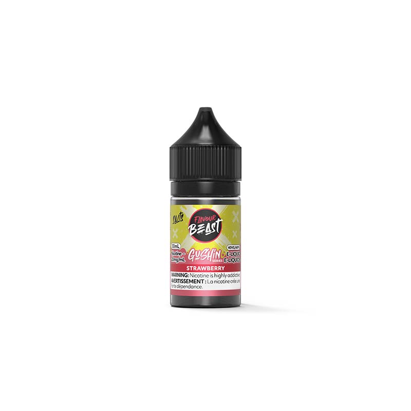 Gushin Strawberry Salt by Flavour Beast E-Liquid (ON) - Bay Vape