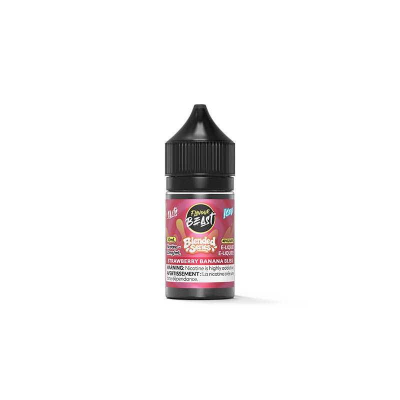 Strawberry Banana Bliss Iced Salt by Flavour Beast E-Liquid - Blended