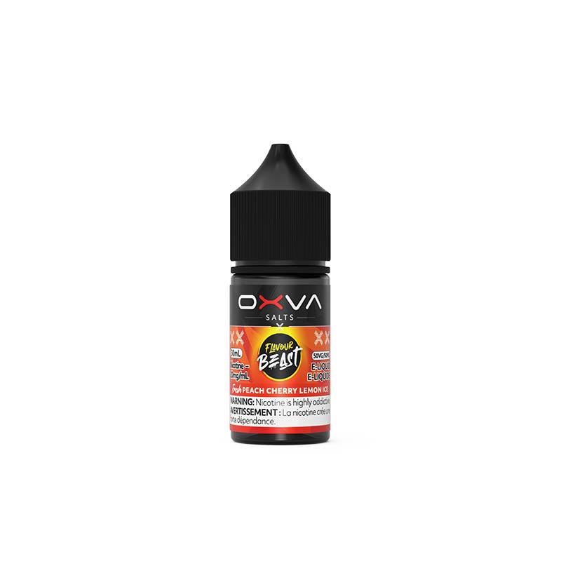 Fresh Peach Cherry Lemon Ice Salt by Flavour Beast X OXVA E-Liquid (ON)