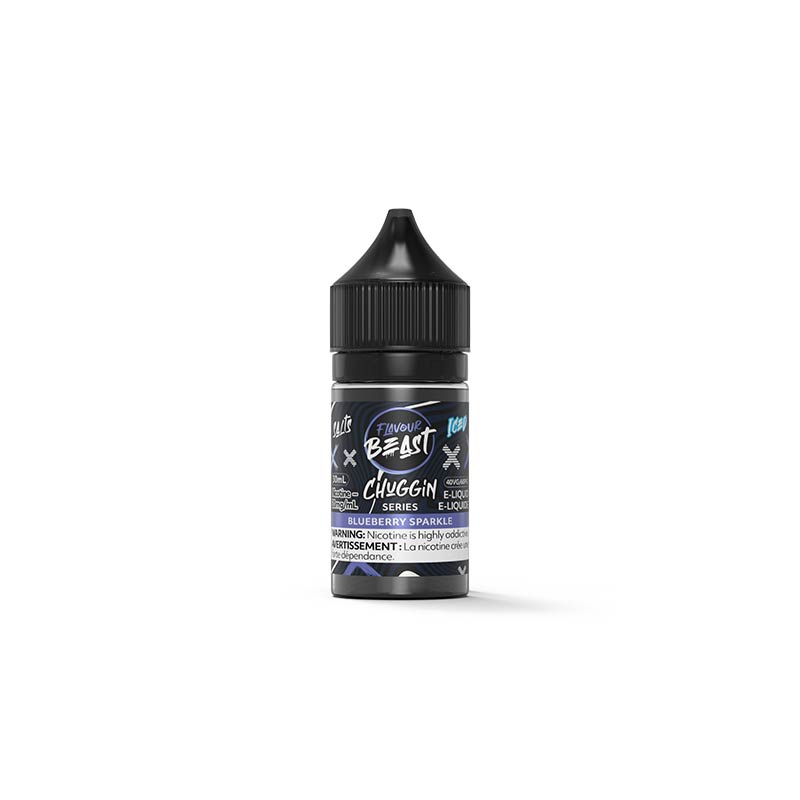 Chuggin Blueberry Sparkle Iced Salt by Flavour Beast E-Liquid (ON) - Bay Vape