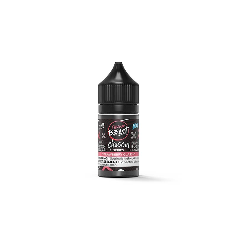 Chuggin Strawberry Classic Iced Salt by Flavour Beast E-Liquid (ON) - Bay Vape