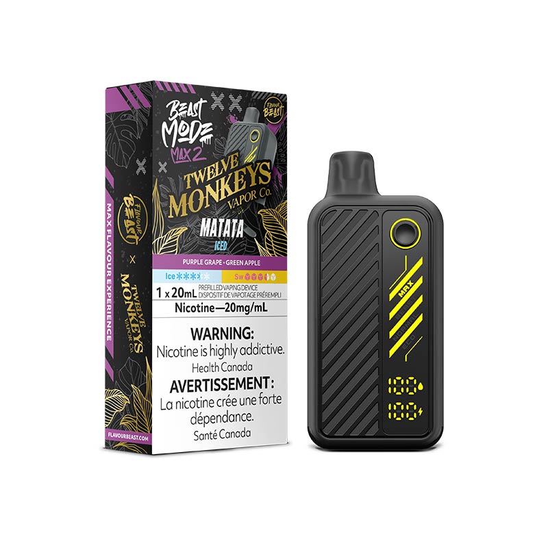 Flavour Beast Beast Mode Max 2 Disposable - 12 Monkeys Matata Iced (ON) - Bay Vape