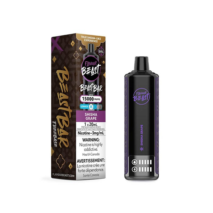 Flavour Beast Beast Bar 15K Disposable - Shisha Grape Low Ice