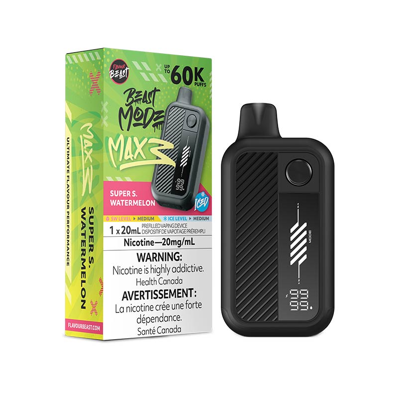 Flavour Beast Beast Mode Max 3 Disposable - Super S. Watermelon Iced (ON)