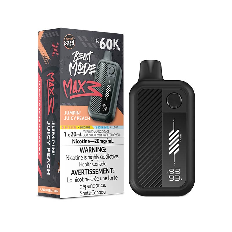 Flavour Beast Beast Mode Max 3 Disposable - Jumpin' Juicy Peach (ON) - Bay Vape