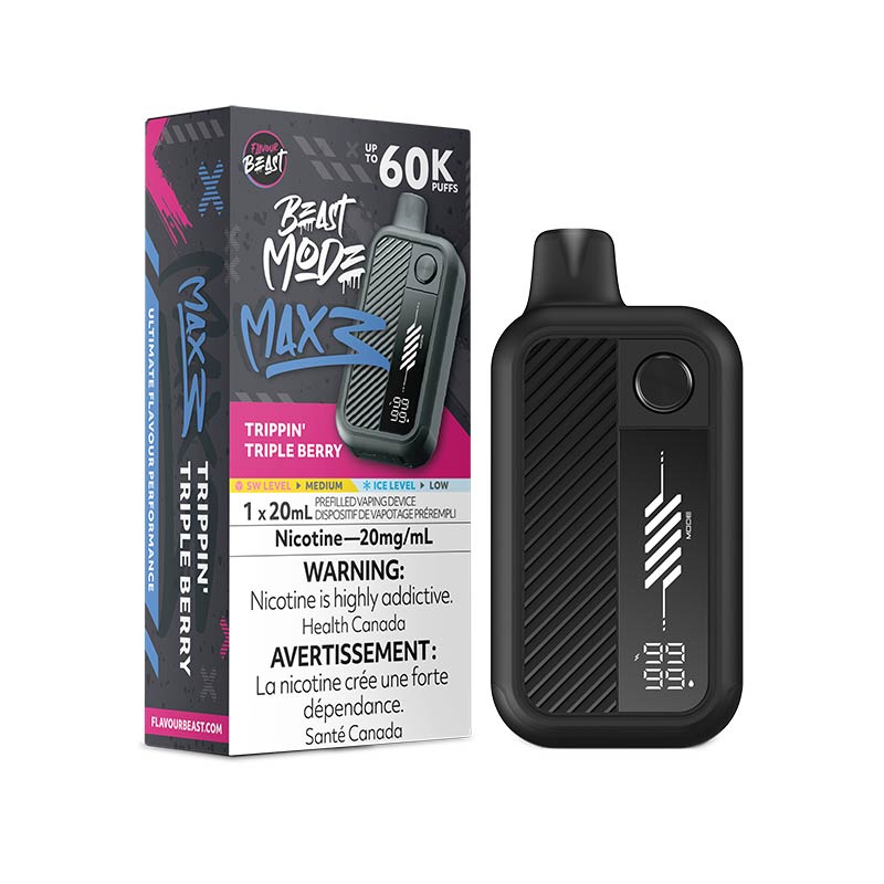 Flavour Beast Beast Mode Max 3 Disposable - Trippin' Triple Berry (ON) - Bay Vape