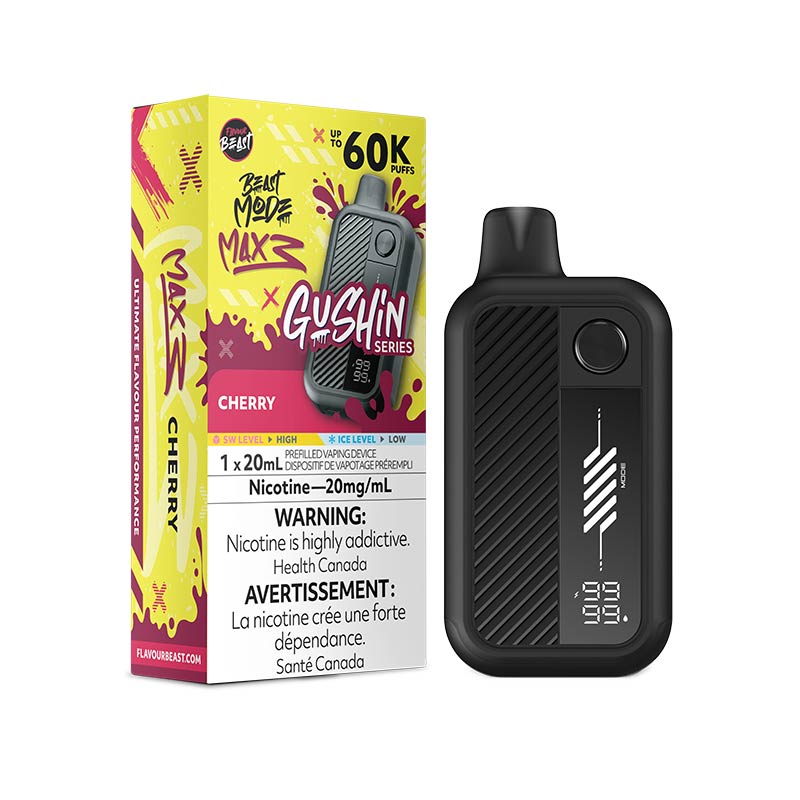Flavour Beast Beast Mode Max 3 Disposable - Gushin' Cherry (ON) - Bay Vape